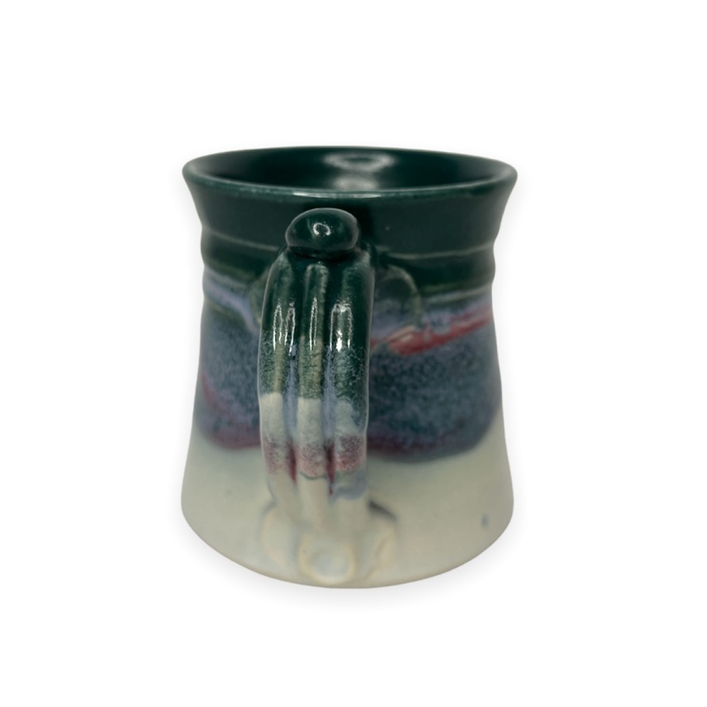 Hand Thrown Glazed Coffee Mug Signed Artist Mark‎ Hudak Of Throwing Mud Gallery - Picture 4 of 7